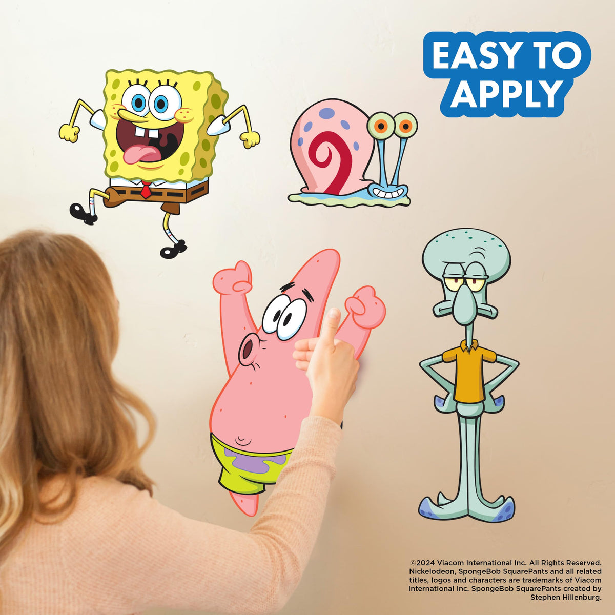 Wall Palz Squidward decal brings iconic character charm to walls.