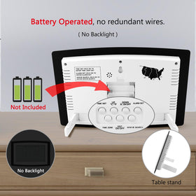 WallarGe Atomic Clock senior-friendly design features oversized digits for readability.