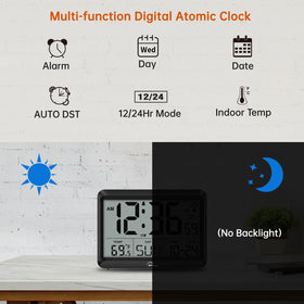 WallarGe Clock shows indoor temperature for comfort awareness.