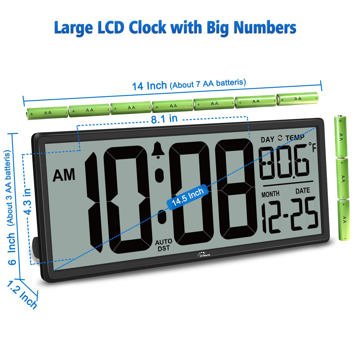 WallarGe auto DST feature for automatic time adjustments.