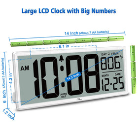WallarGe auto DST feature adjusts time automatically for accuracy.