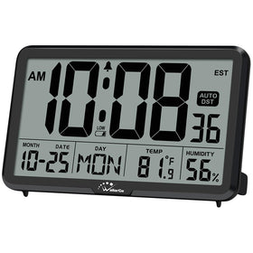 WallarGe auto-set digital wall clock with a large display for easy viewing