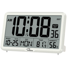 WallarGe auto-set digital wall clock display offers quick time-reading in any room.