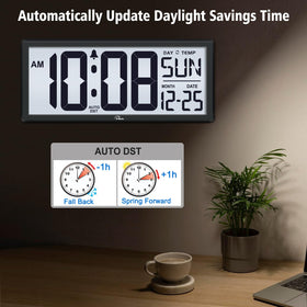 WallarGe clock quickly sets up and mounts on a wall.