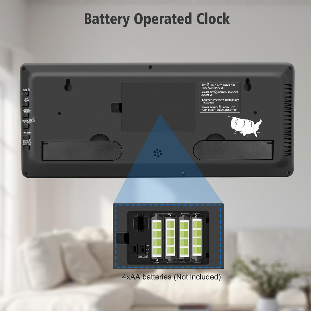 WallarGe gift-ready digital clock, ideal for family and friends.