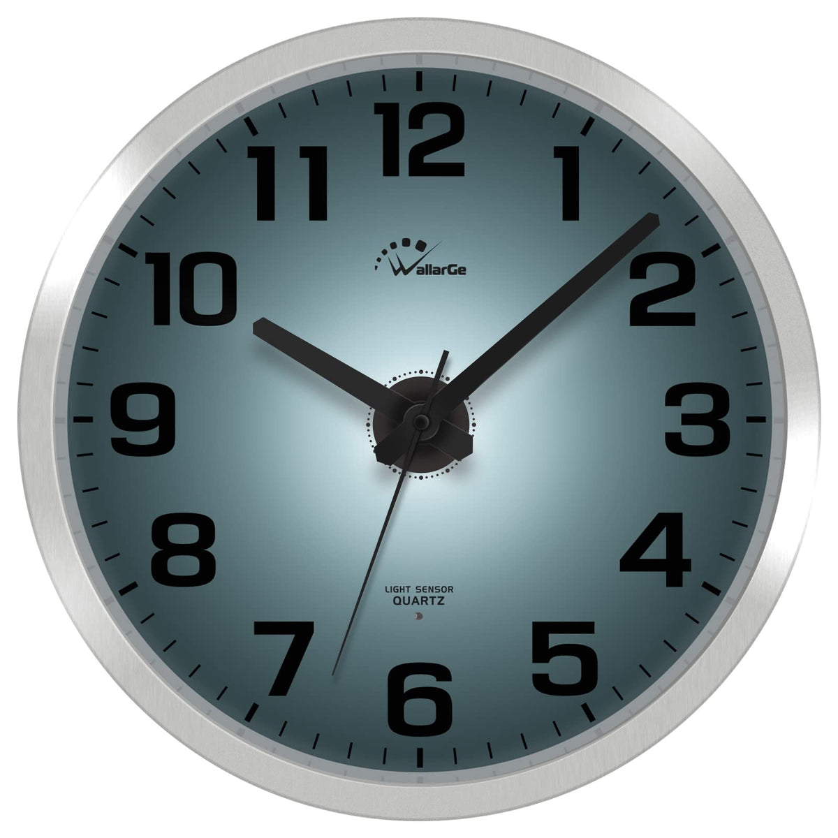 WallarGe night light wall clock glows softly for bedtime visibility