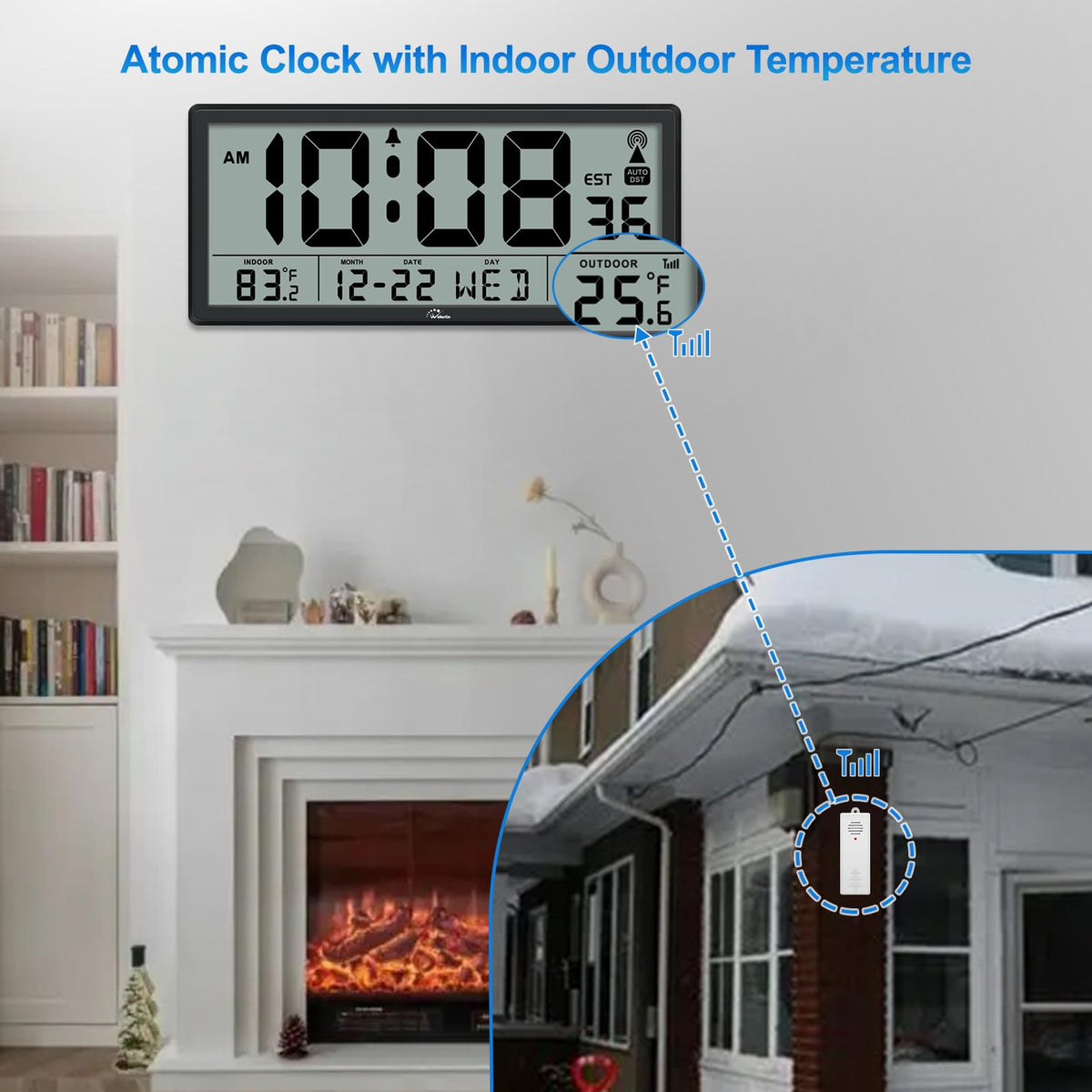 WallarGe outdoor sensor with wireless link up to 100 meters for accurate readings
