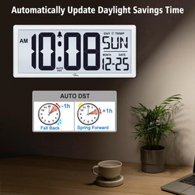 WallarGe clock supports 12/24 hour formats for flexibility