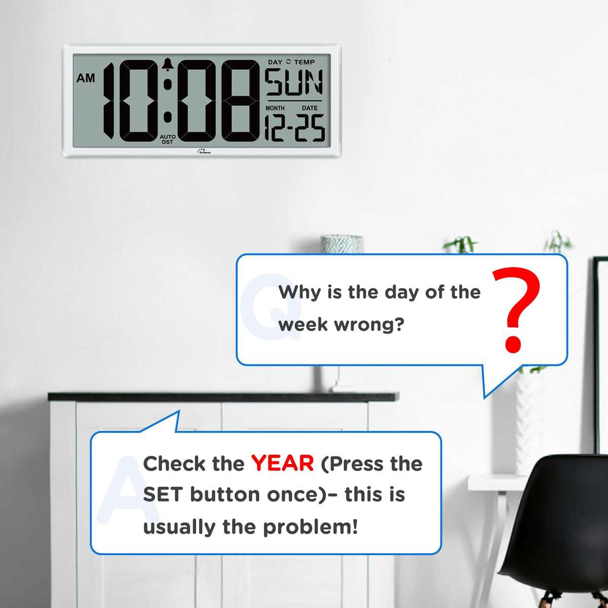 WallarGe gift idea for loved ones via a practical digital clock