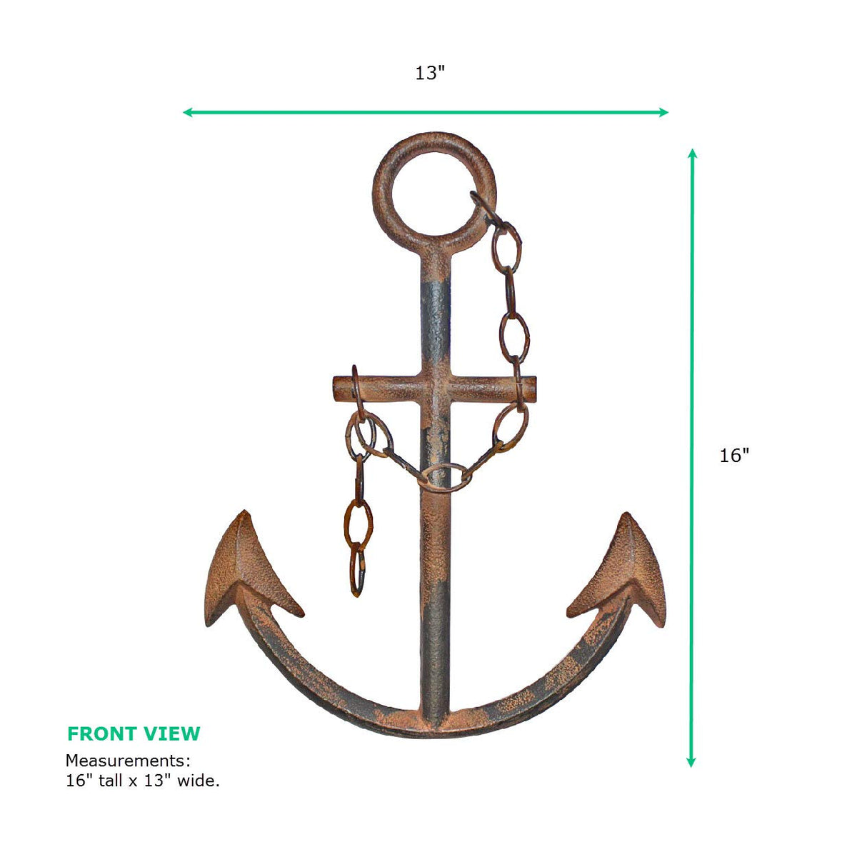 Anchor decor in metal by Wallcharmers for a durable focal point.