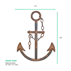 Anchor decor in metal by Wallcharmers for a durable focal point.