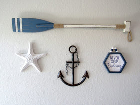 Nautical anchor wall art by Wallcharmers adds coastal charm to any room.