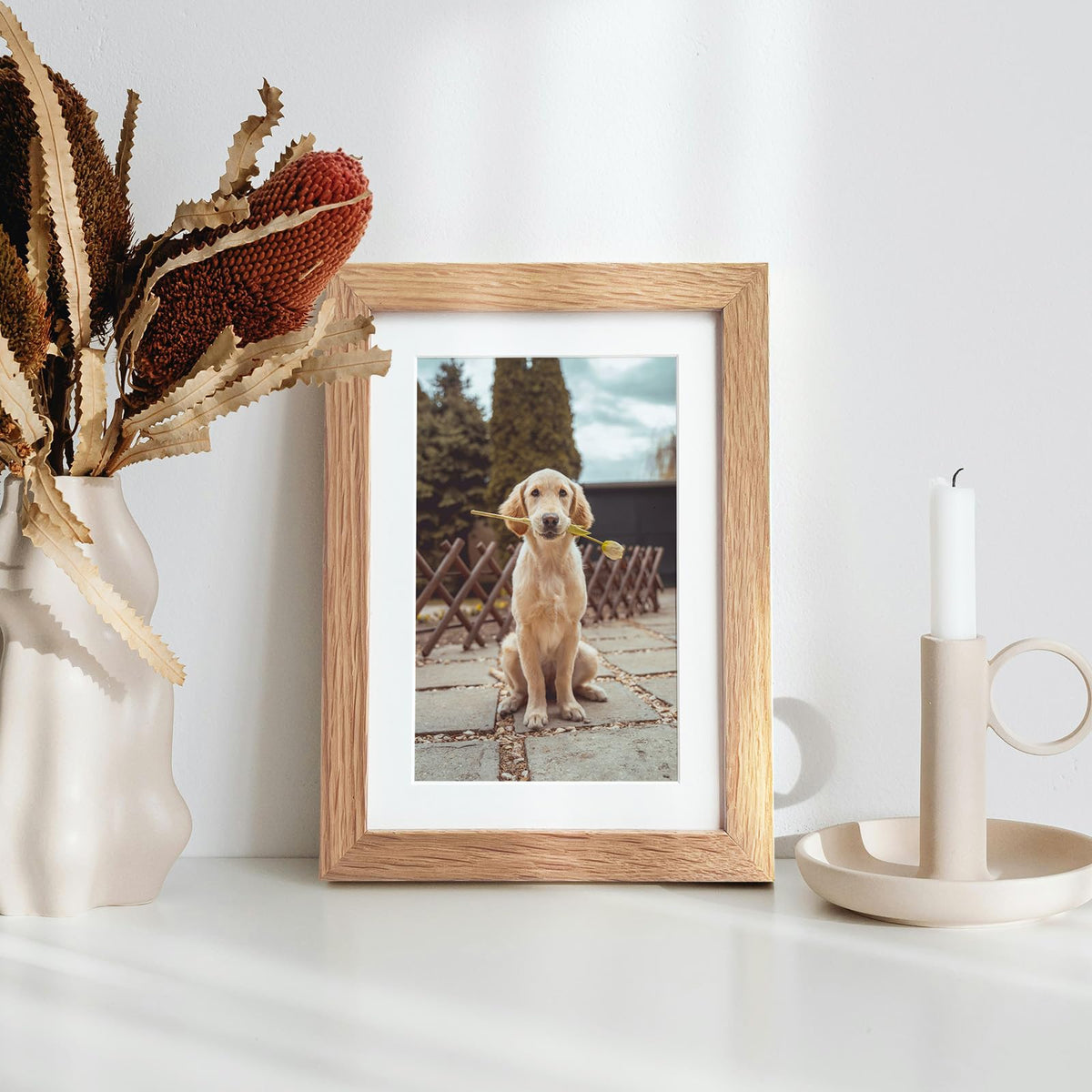 Wallwisy 3-pack oak frames ideal as thoughtful gifts.