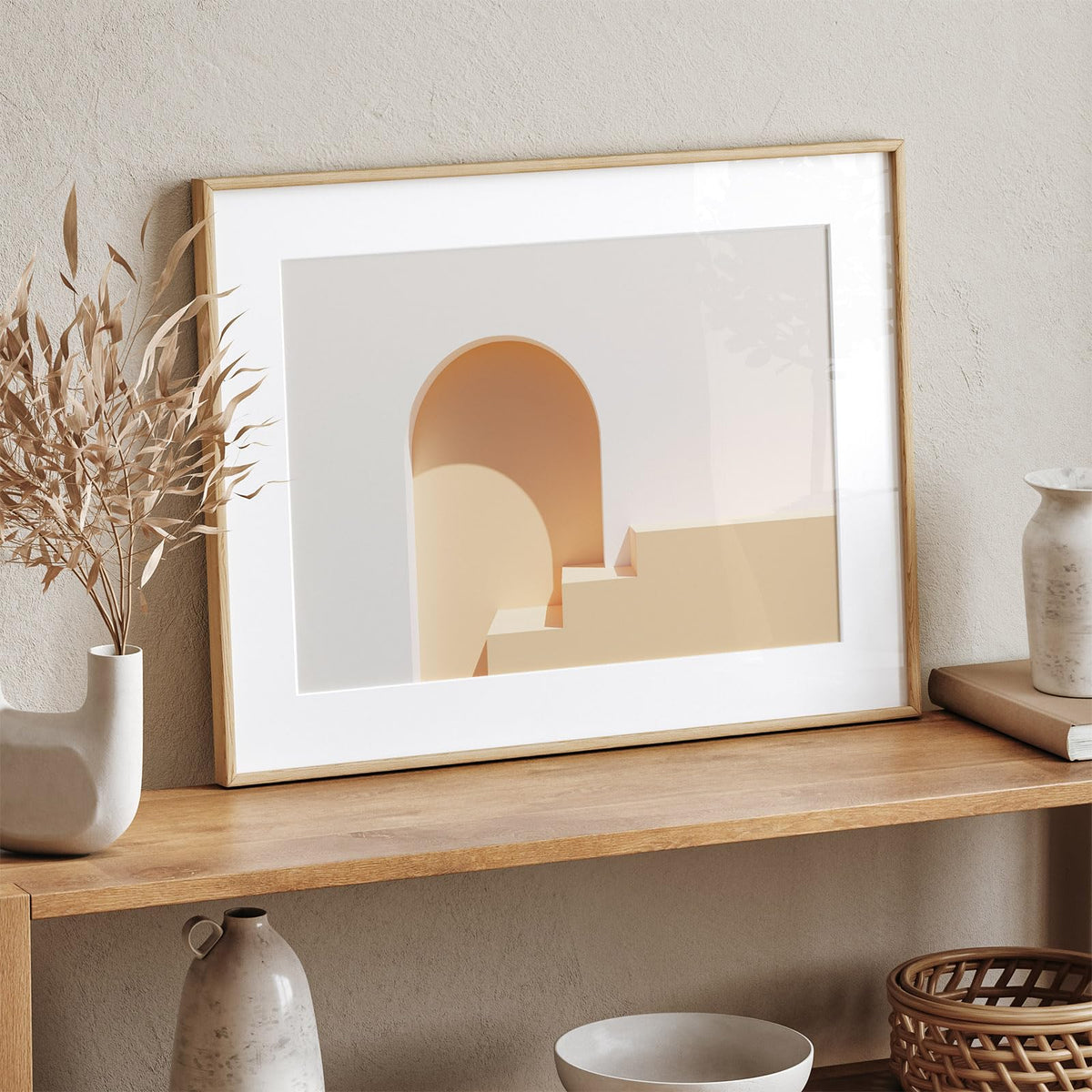 Wallwisy frame with ivory mat offers 11x14 or 8x10 display flexibility.