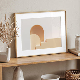 Wallwisy frame with ivory mat offers 11x14 or 8x10 display flexibility.