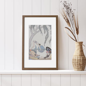 Wallwisy ivory mat inside frame enables versatile 11x17 or 8x12 display.