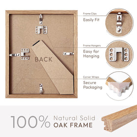 Wallwisy frame with high-definition plexiglass front for clear photos.