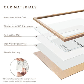 Wallwisy 8x10 frame supports vertical or horizontal display.