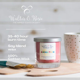 Walter & Rosie candle with green notes and white jasmine for soothing freshness