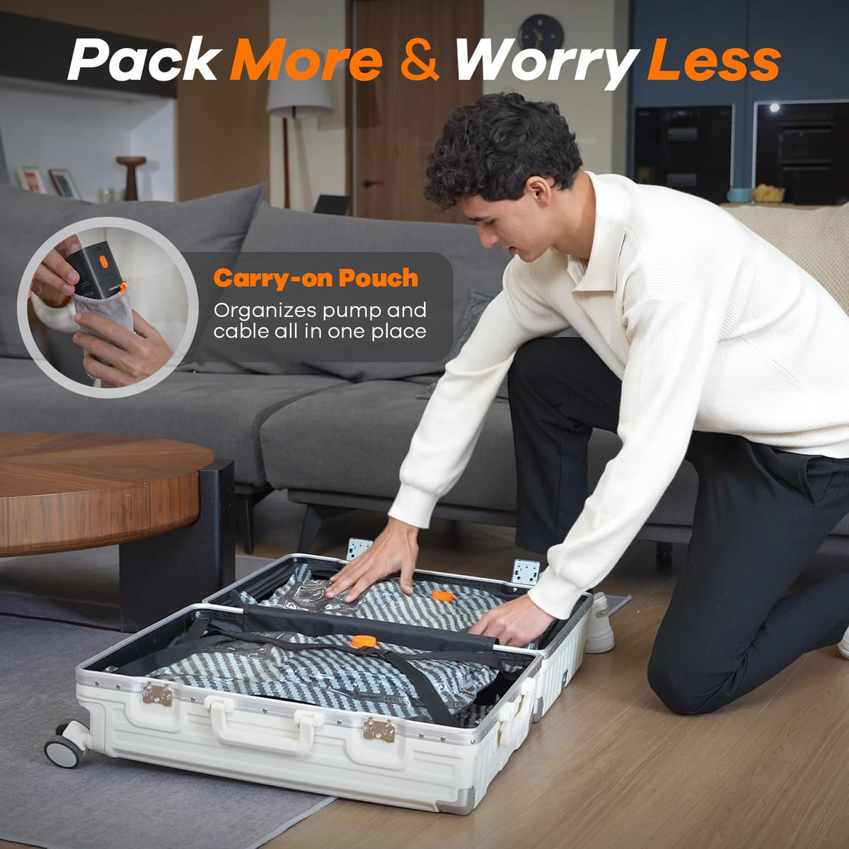WANALIT full-length opening makes packing clothes easier