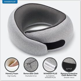 WANDER PLUS memory foam core offers soft, responsive comfort during travel.