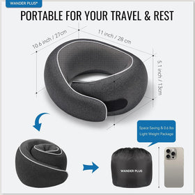 WANDER PLUS three adjustable sizes ensure a snug fit for travelers.