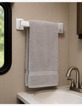 WanDwel moisture-proof aluminum design suits cramped shower corners.