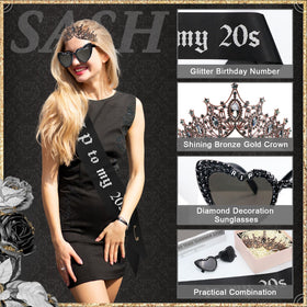 WANGDEFA glitter sunglasses add sparkling detail to outfit photos