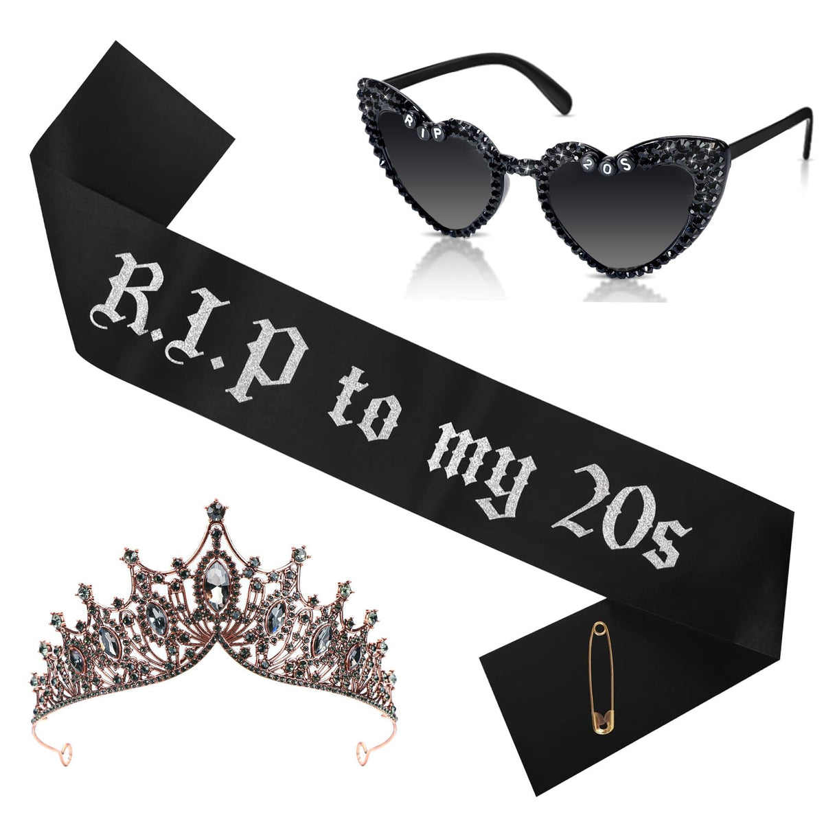 WANGDEFA Rip to My 20s sash focus for chic 30th birthday photo moments