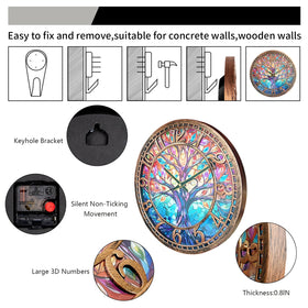 WANGIRO Tree of Life antique copper finish – vintage look for living rooms.