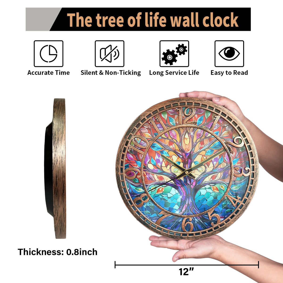 WANGIRO Tree of Life branch detail – intricate design adds rustic wall charm.
