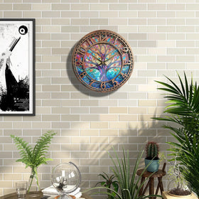 WANGIRO Tree of Life dial closeup – precise quartz face for accurate timekeeping.