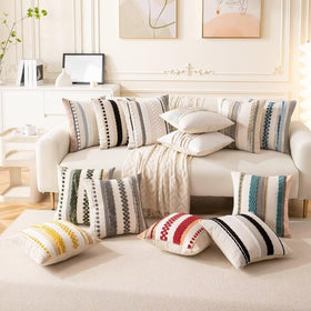 WANLIRD 18x18 inch cushion cover set enhances bedroom and living room decor