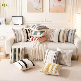 WANLIRD 18x18 inch cover set enhances sofa, chair, or bed aesthetics.