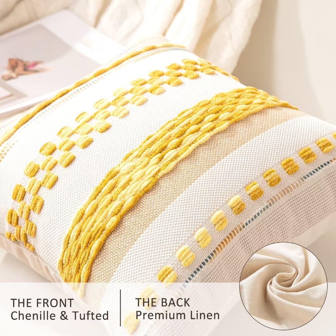 WANLIRD Boho pillow cover back in premium linen for durable everyday use