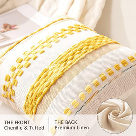 WANLIRD Boho pillow cover back in premium linen for durable everyday use