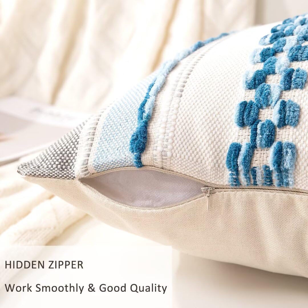 WANLIRD closeup tufted chenille texture highlights plush detail.