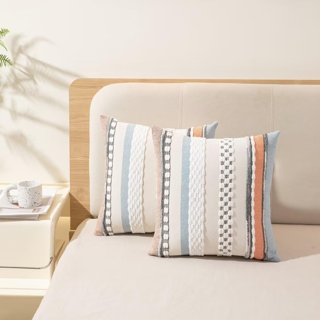 WANLIRD 18x18 size fits standard throw pillows easily.