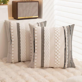 WANLIRD pillow cover multicolor design adds texture to furniture