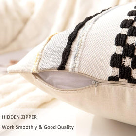 Wanlird pillow with smooth zipper for secure, fuss-free insertion