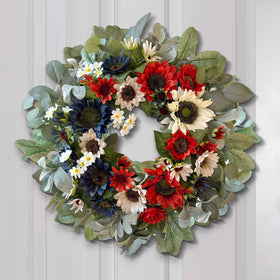 WANNA-CUL Independence Day wreath suited for entryways and living spaces.