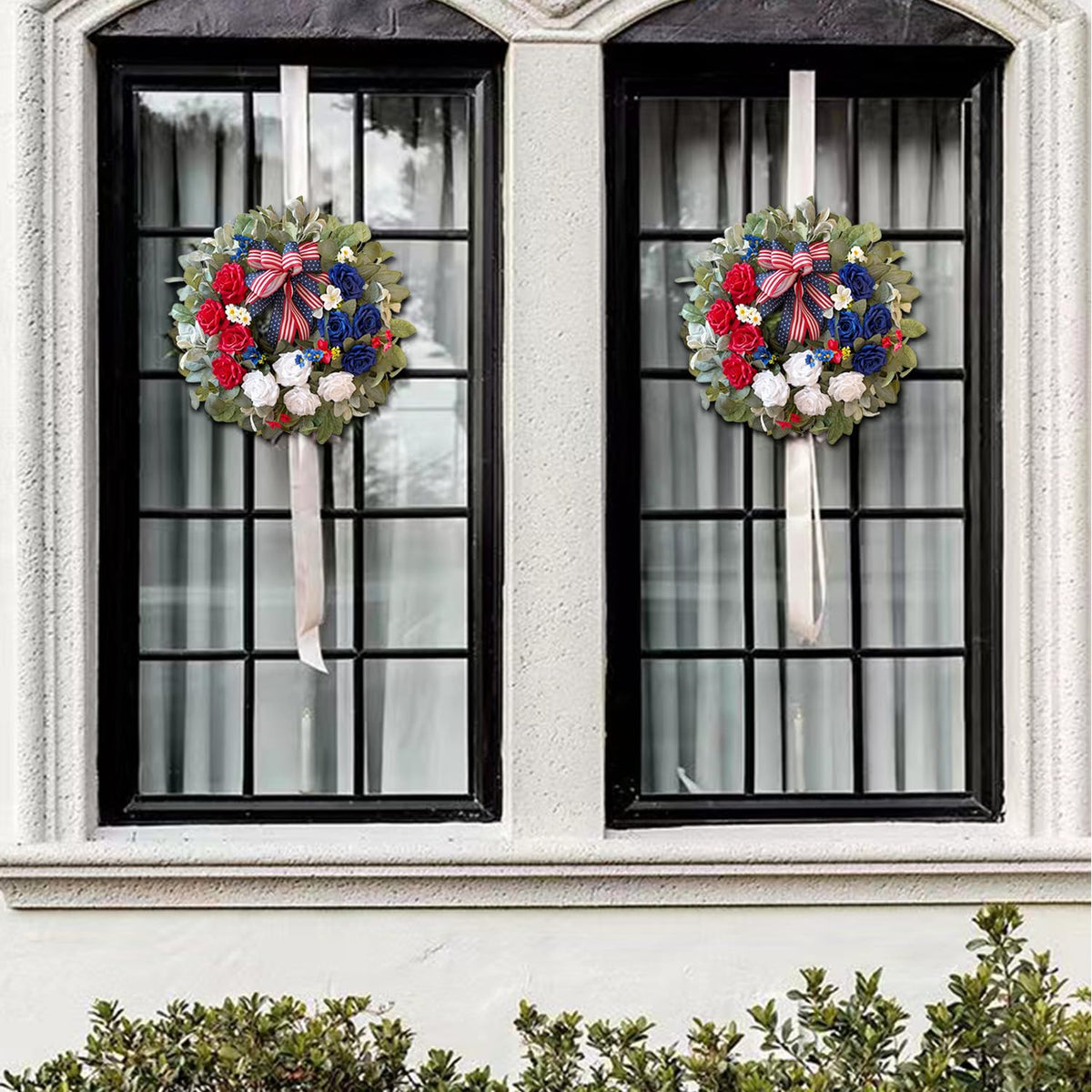 WANNA-CUL indoor-outdoor wreath with vibrant colors for versatile home decor.
