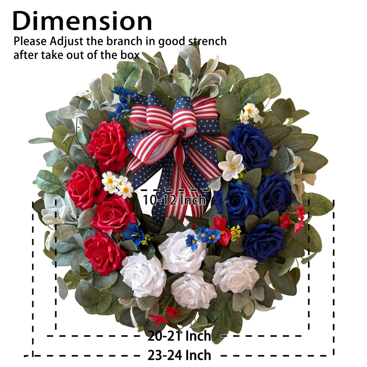WANNA-CUL wreath on natural wood twig base for indoor or sheltered outdoor display.