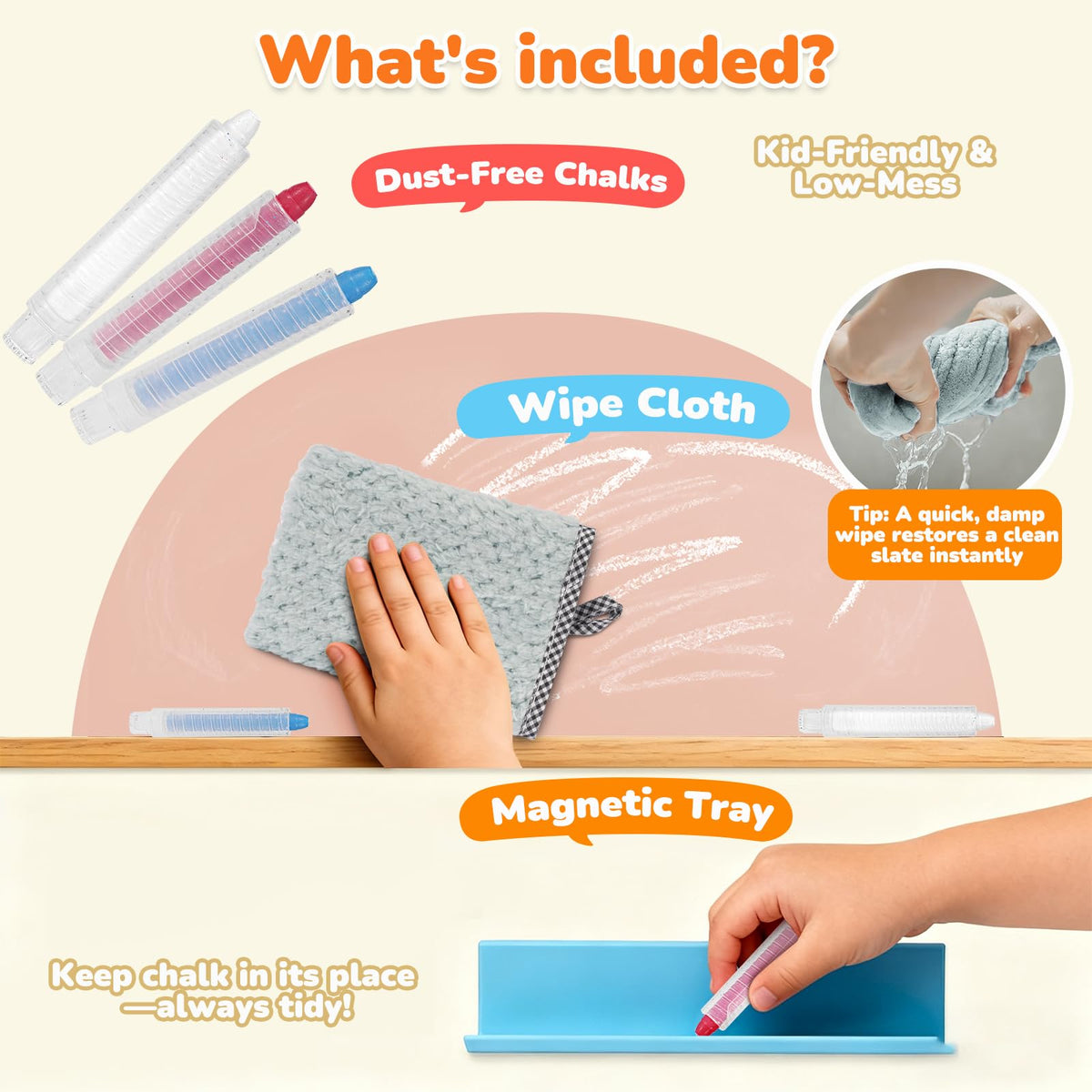 Warasee self-adhesive peel-stick installation for easy mounting on clean walls.