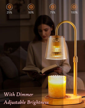 Warlisou dimmable wax warmer glow for customizable ambiance.