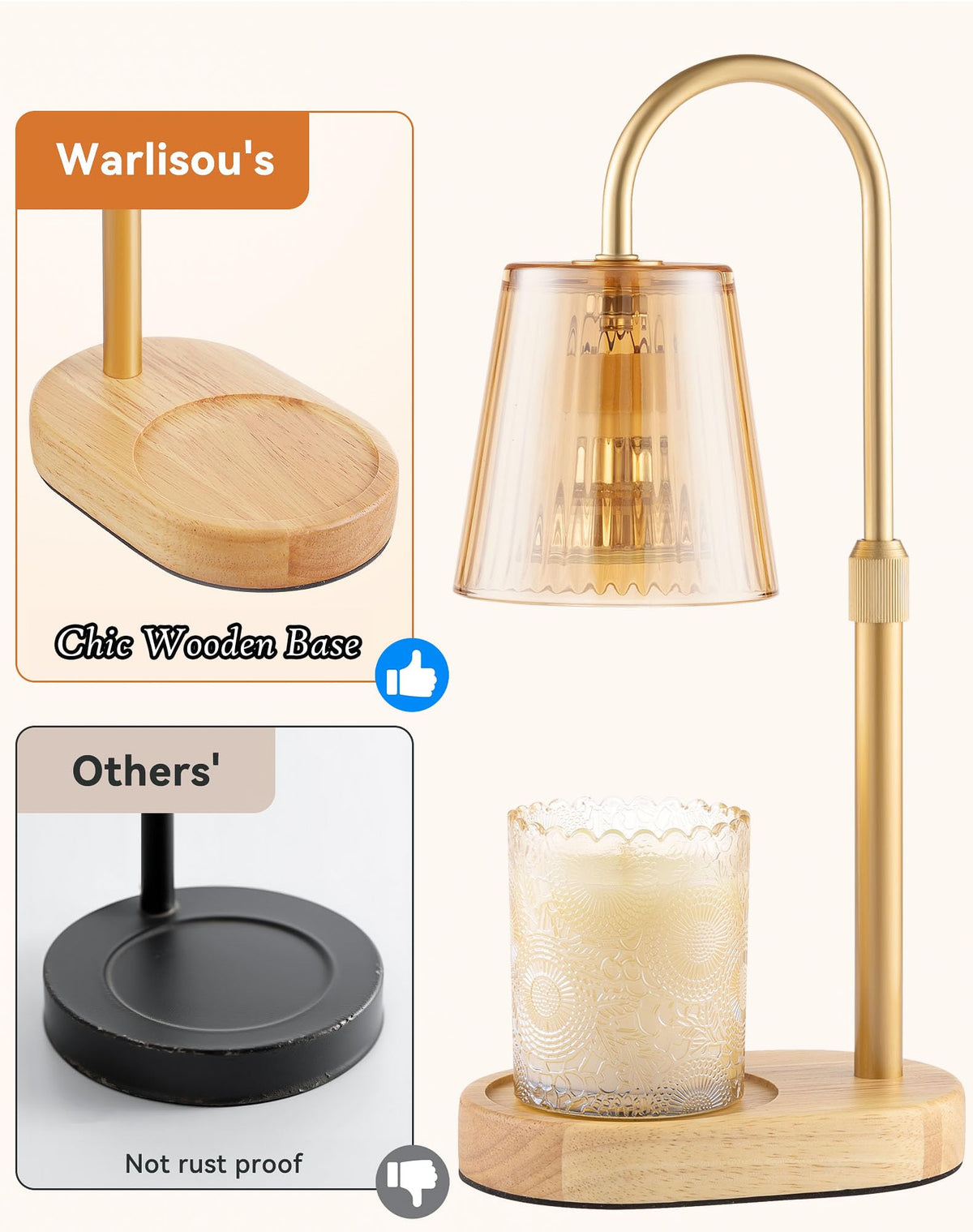 Warlisou noiseless candle melter operates quietly.