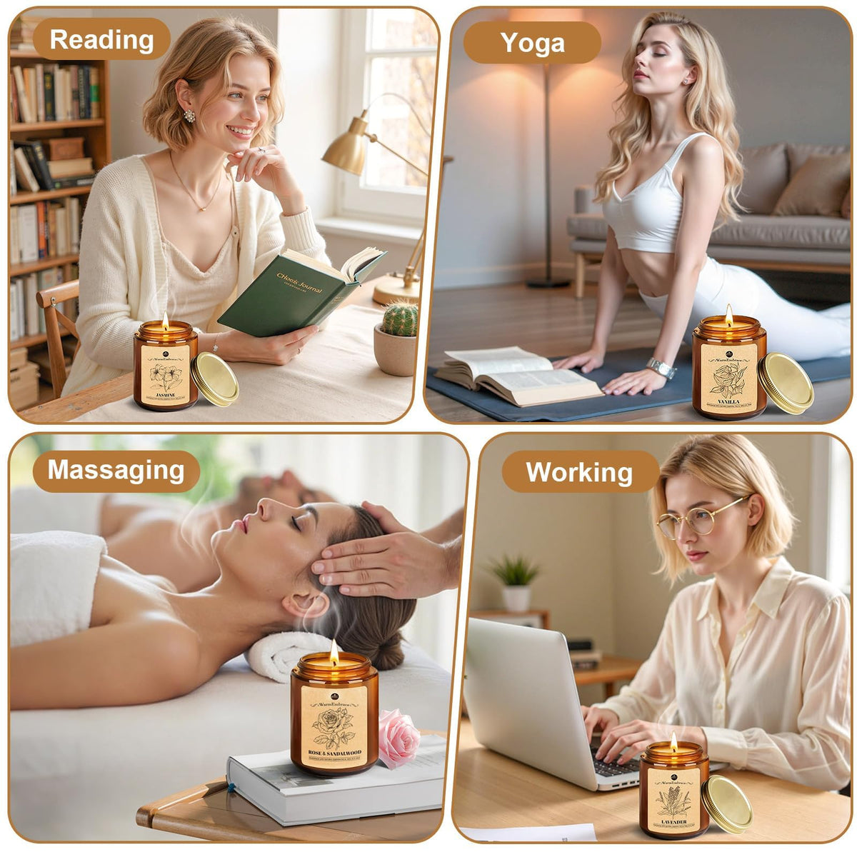 WarmEmbrace 160-hour burn for extended, even fragrance release