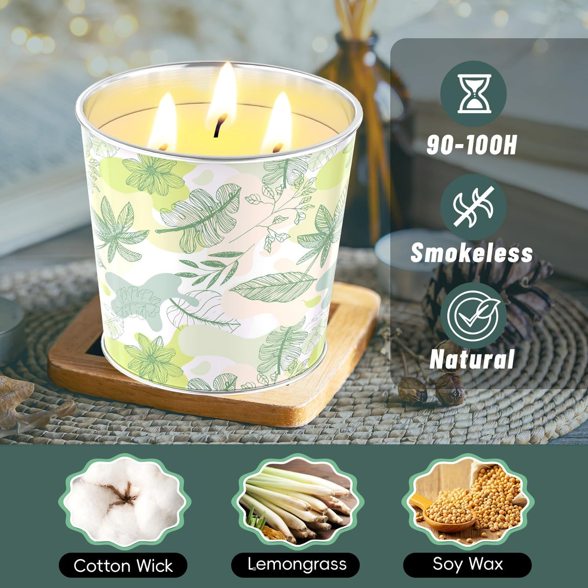 WarmEmbrace 40oz citronella candle for extended gatherings and evenings