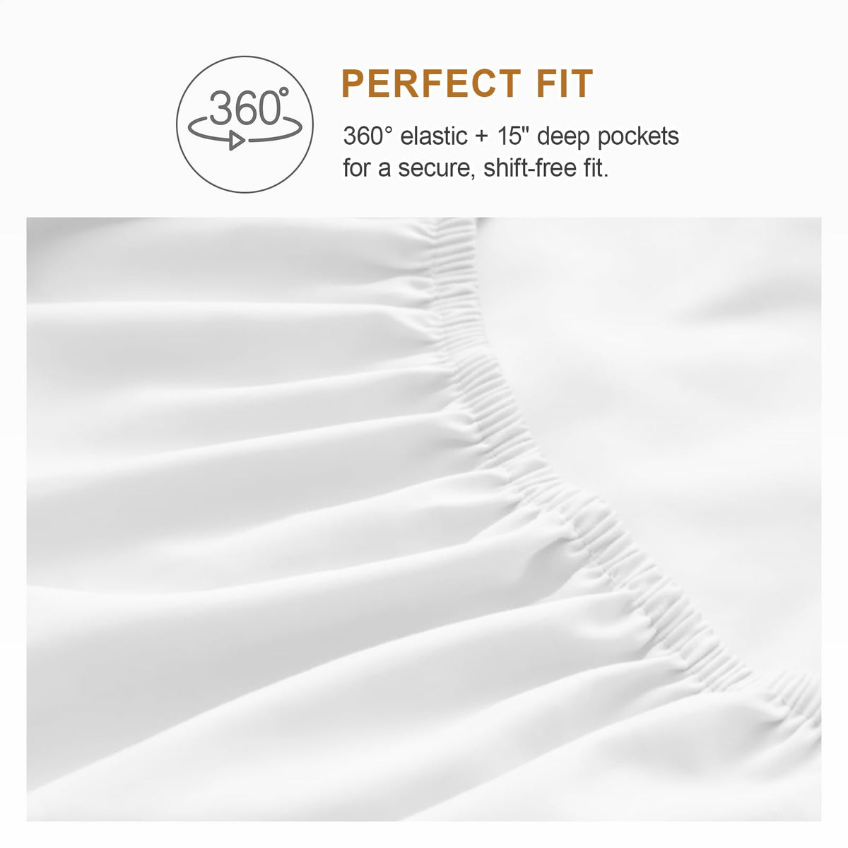Warmstar 100% cotton white bedding provides breathable comfort and skin-friendly softness