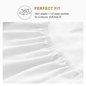 Warmstar 100% cotton white bedding provides breathable comfort and skin-friendly softness